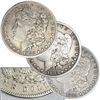 Image 1 : 1882,3,4 S Mint Morgan Silver Dollars - VG Plus