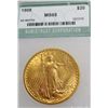 Image 1 : 1908 MS 65 NTC $ 20 Gold Saint Gauden's