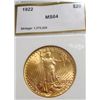 1922 MS 64 PCI $ 20 Gold Saint Gauden's