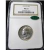 Image 1 : 1932 S MS 63 NGC CAC Washington 25 c KEY Date
