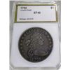 Image 1 : RARE 1799 EF 40 PCI HEraldic Eagle $ 1 Silver
