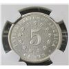 Image 2 : 1873 Closed 3 - 5 cent Shield Nickel PROOF 65 NGC