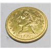 1880 P $ 5 Gold Liberty