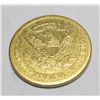 Image 2 : 1880 s $ 5 Gold Liberty