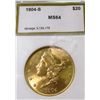 1904 s MS 64 PCI $ 20 Gold Liberty