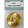 Image 1 : 1898 s MS 64 NTC $ 20 Gold Liberty