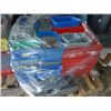 Image 2 : (3) Skids of Misc Plastic Totes