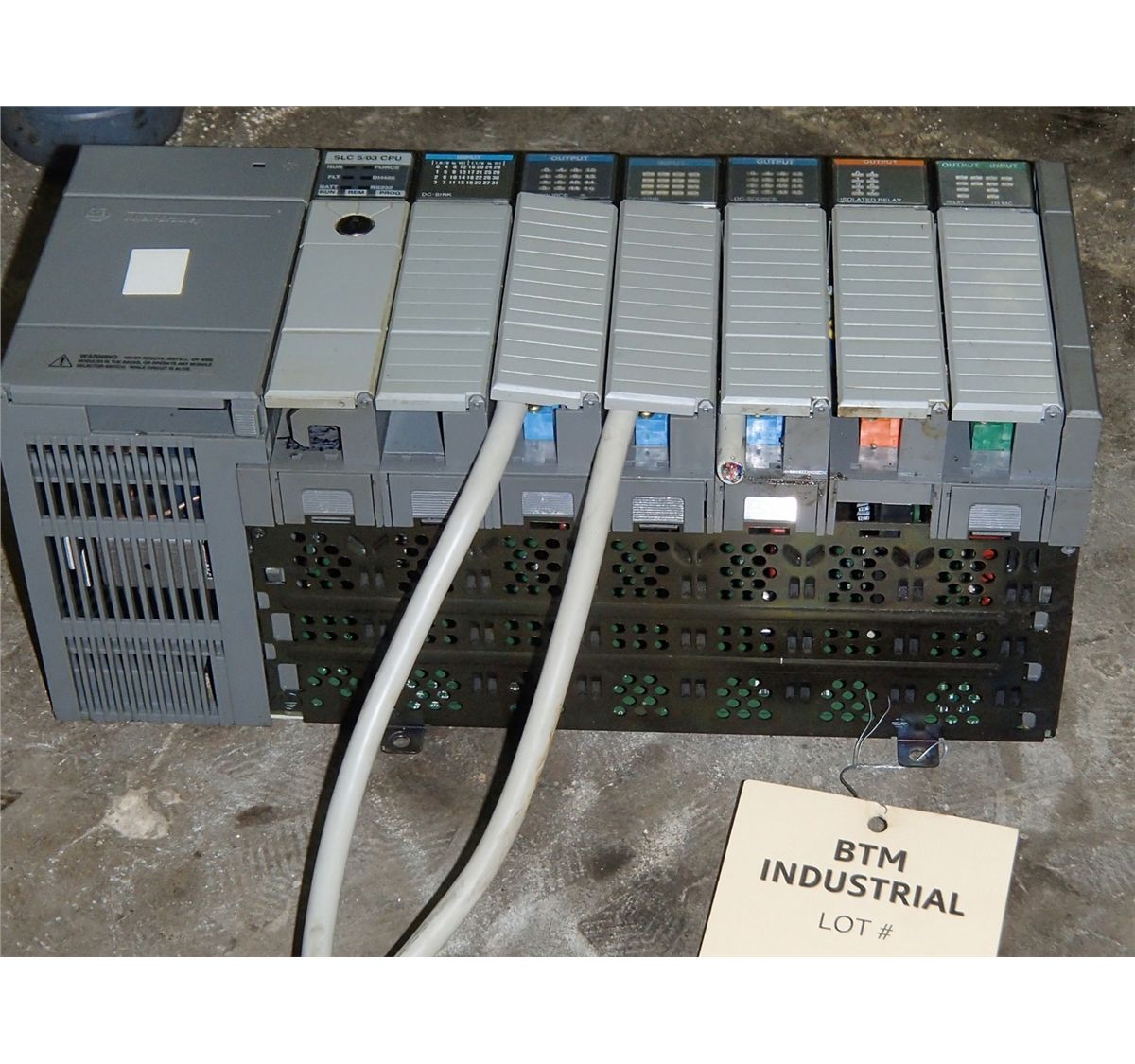 Allen Bradley SLC 500 7-Slot Rack Model: 1746-A7 Series B with 2 Input ...
