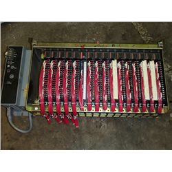 Allen Bradley 16 Slot I/O Chassis Rack Model: 1771-A4B with 16 Inputs and 1 Power Supply