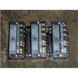 Lot of (3) Allen Bradley Bulletin 813S Line Voltage Monitor Relay Model: 813S-VOB Series B