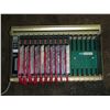 Image 1 : Allen Bradley 16 Slot Rack I/O Chassis Model: 1771-A4B-B Rev K03 _ 10 Outputs 1 Local I/O Adapter