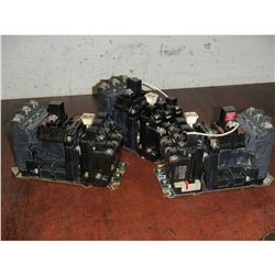 Lot of (3) Allen Bradley Contector #509-BOD, Size 1