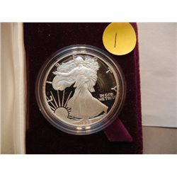 1988-S Proof American Silver Eagle, .999 Fine Silver, 1 Troy Oz.
