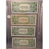 Image 2 : (4) $1 Silver Certificates, (1) 1935 and (3) 1937