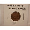 Image 1 : 1858 Flying Eagle Cent, Small Letters