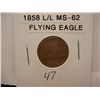 Image 1 : 1858 Flying Eagle Cent, Large Letters