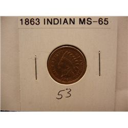 1863 Indian Head Cent