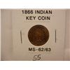 Image 1 : 1866 Indian Head Cent, Key Date