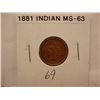 Image 1 : 1881 Indian Head Cent