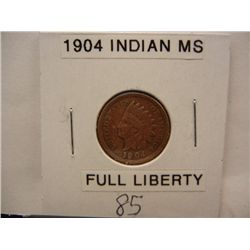 1904 Indian Head Cent