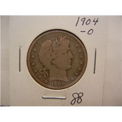 1904-O Barber Half Dollar