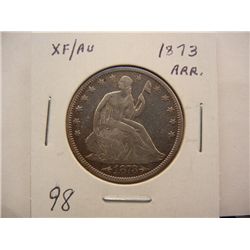 1873 Seated Liberty Half Dollar w/ Arrows