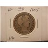 Image 1 : 1905 Barber Half Dollar, Key Date