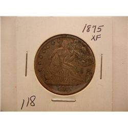 1875 Seated Liberty Half Dollar