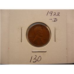1922-D Lincoln Wheat Cent, Key Date