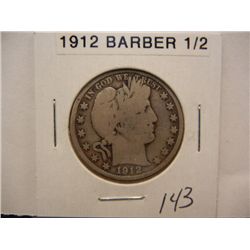 1912 Barber Half Dollar