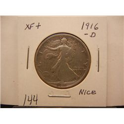 1916-D Walking Liberty Half Dollar