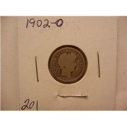 1902-O Barber Dime