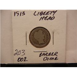1913 Barber Dime