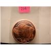 Image 1 : 1 Oz. .999 Fine Copper Buffalo Nickel
