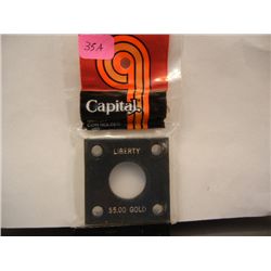 Liberty $5 Gold Coin Holder