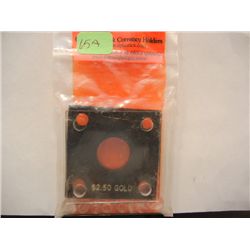 $2.50 Gold Coin Holder