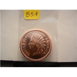 1 oz., .999 Fine Copper Indian Head, by Golden States Mint