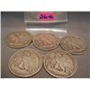 Image 2 : (5) Walking Liberty Half Dollars, Mixed Dates