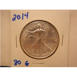 2014 American Silver Eagle, .999 Fine Silver, 1 Troy Oz.