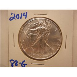 2014 American Silver Eagle, .999 Fine Silver, 1 Troy Oz.