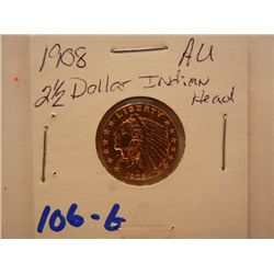 1908 2 1/2 Dollar Indian Head