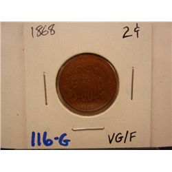 1868 2 Cent Piece