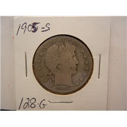 1905-S Barber Half Dollar