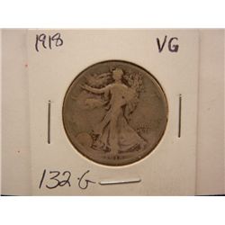 1918 Walking Liberty Half Dollar