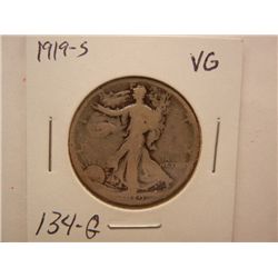 1919-S Walking Liberty Half Dollar