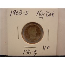 1903-S Barber Dime, Key Date