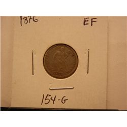 1876 Seated Liberty Dime