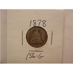 1878 Seated Liberty Dime