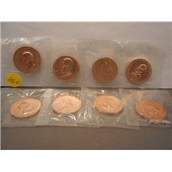 (8) Presidential Copper Comm. Coins