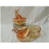 Image 12 : LOT 7 MARIGOLD CARNIVAL GLASS PIECES